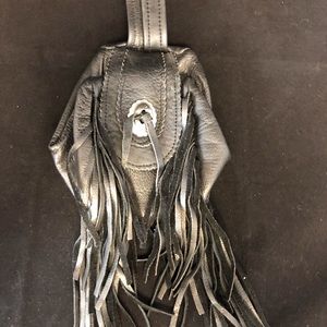 Leather belt loop bag.